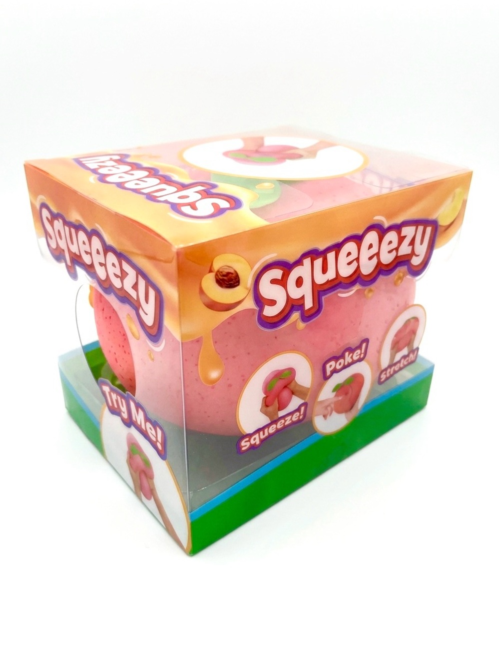 Jumbo Peach Squishy fidget toy Squeeezy peach sunny days squish toy